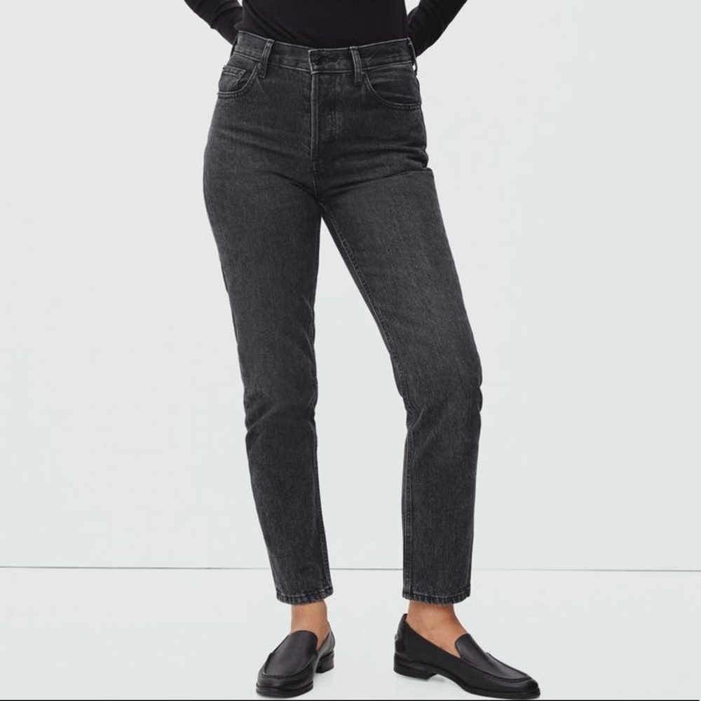 Washed black jeans